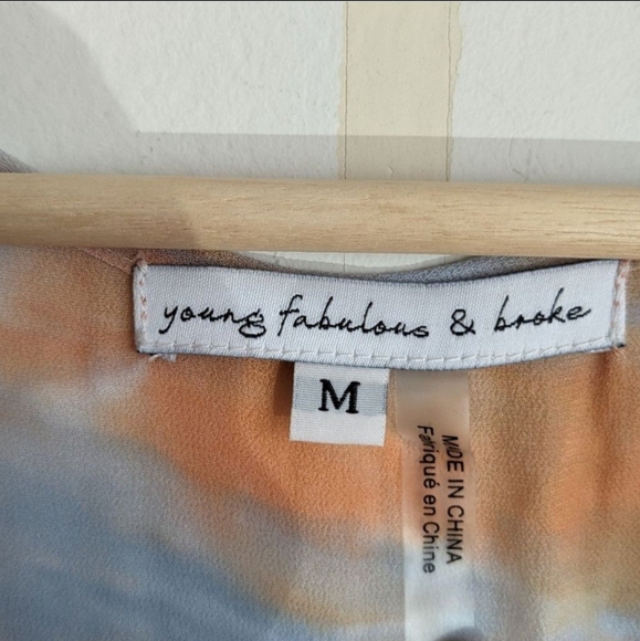 EUC🔹️Young Fabulous & Broke Meadow Tie dye Maxi Dress Women's Size Medium - Picture 8 of 8